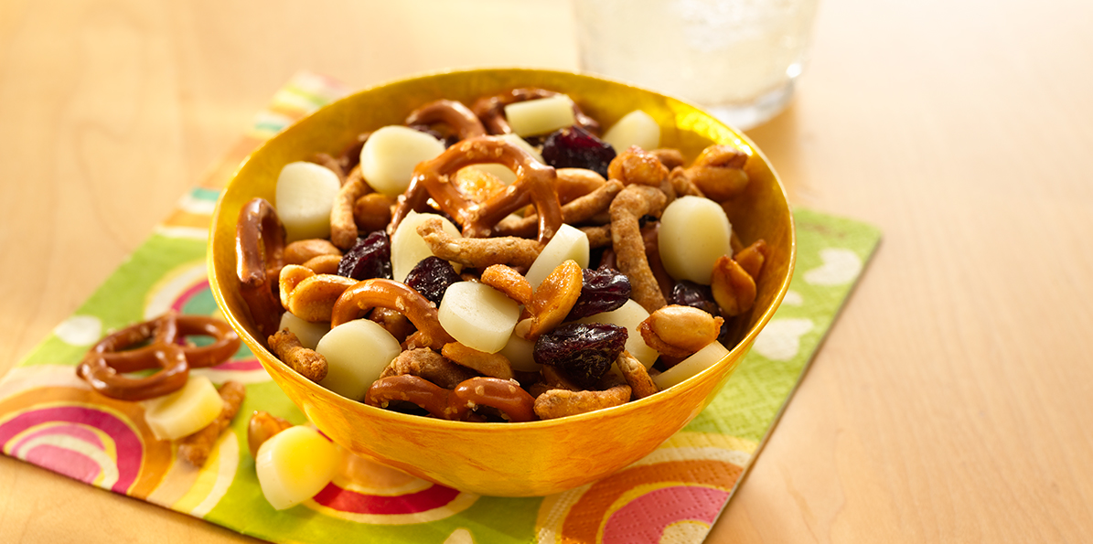 Cheesy Party Mix Recipe Sargento® String Cheese Snacks