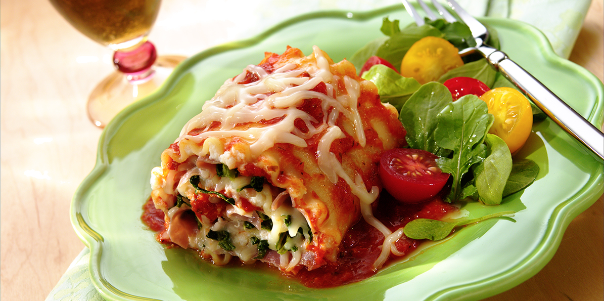 Lasagna RollUps Recipe Sargento® Shredded Mozzarella Cheese
