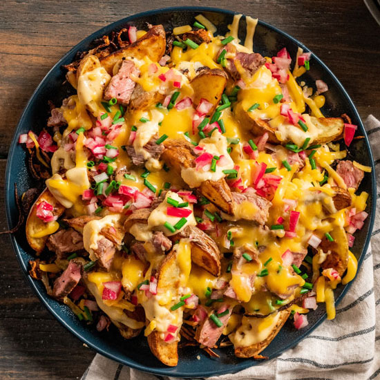 Cheesy Steakhouse Nachos