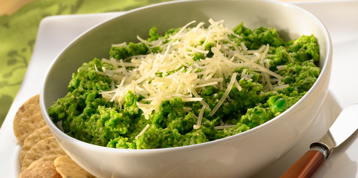 Parmesan Edamame Dip Sargento® Shredded Parmesan Cheese