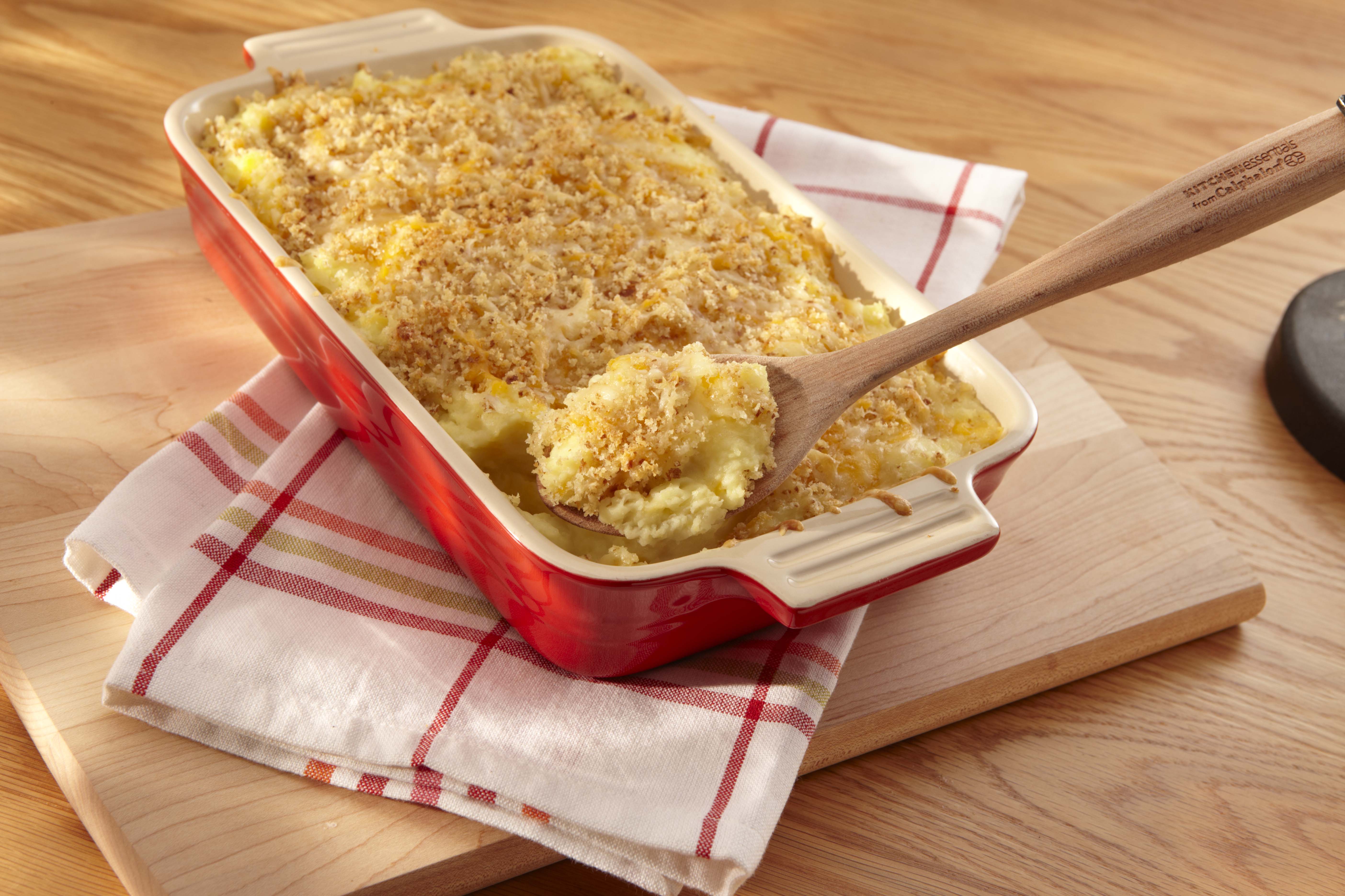 Gratin Twist Cheddar Mash Potatoes Sargento® Shredded 4 State Cheddar®