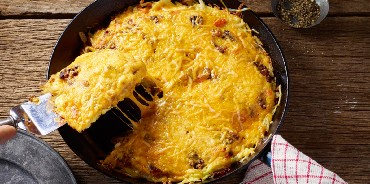 Cheddar, Bacon and Potato Frittata  Sargento®