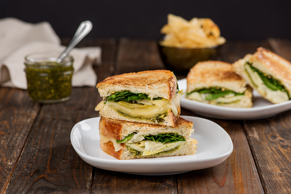 Pesto, Artichoke & Havarti Grilled Cheese Sargento