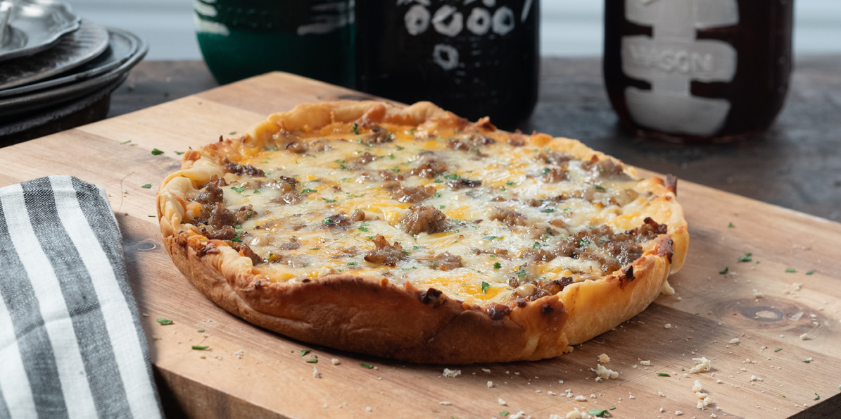 Slow Cooker Football Pizza Sargento