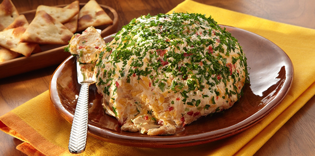 Pimiento and Green Pepper Cheese Ball Sargento® Sharp Cheddar Cheese