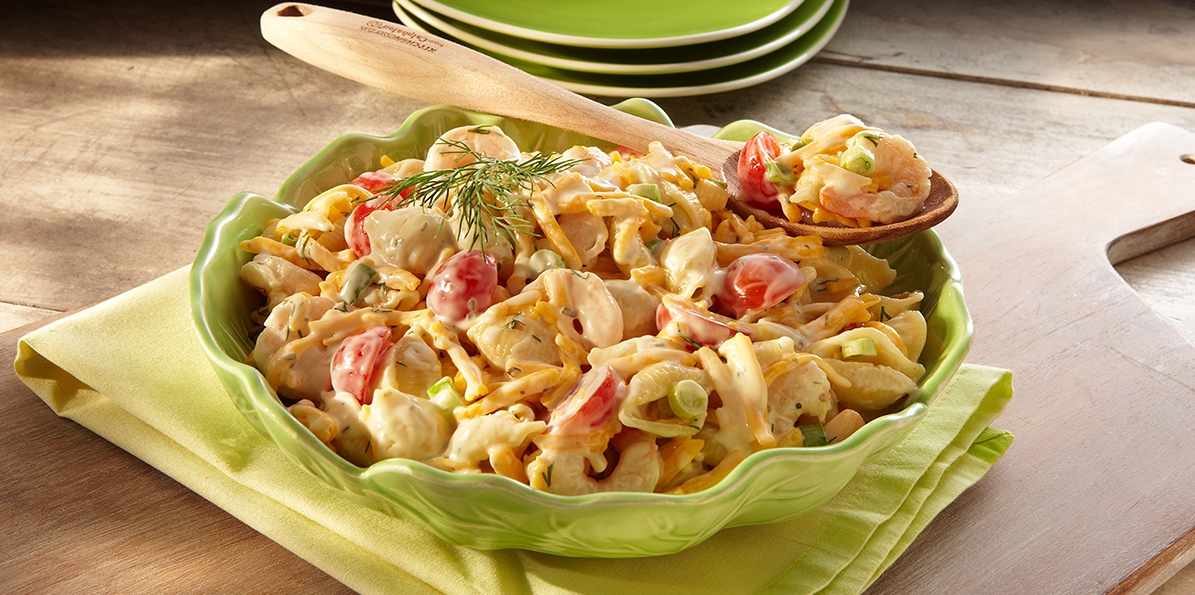 Pasta, Cheddar & Shrimp Salad | Sargento