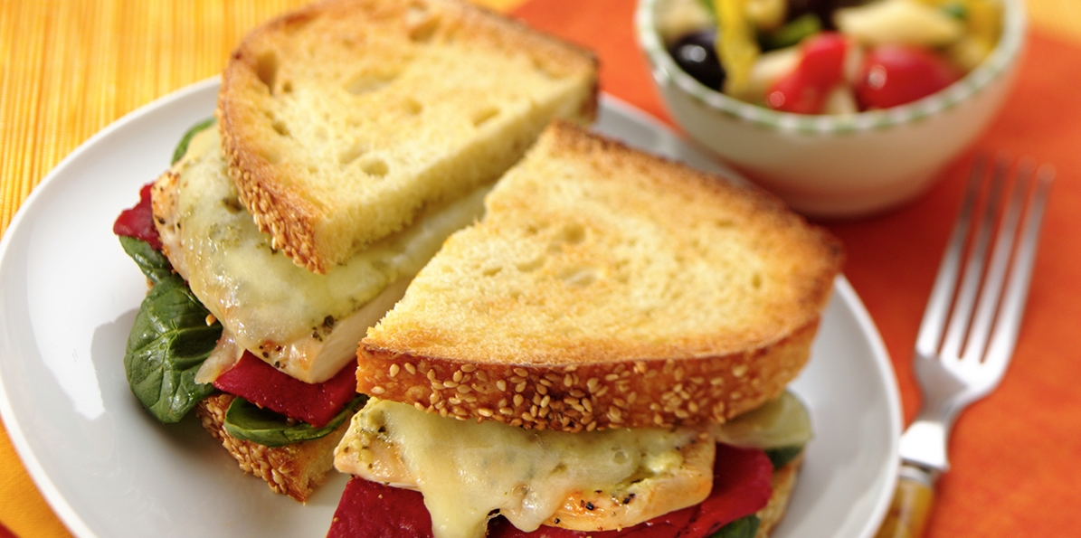 Pesto Swiss Chicken Sandwich Recipe Sargento Baby Swiss Cheese