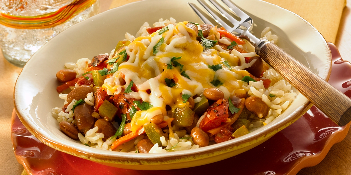 Tex Mex Vegetarian Dish Recipe | Sargento® Cheddar Jack