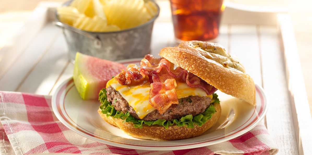 Bacon Cheeseburger Recipe | Sargento® Sliced Double Cheddar Cheese