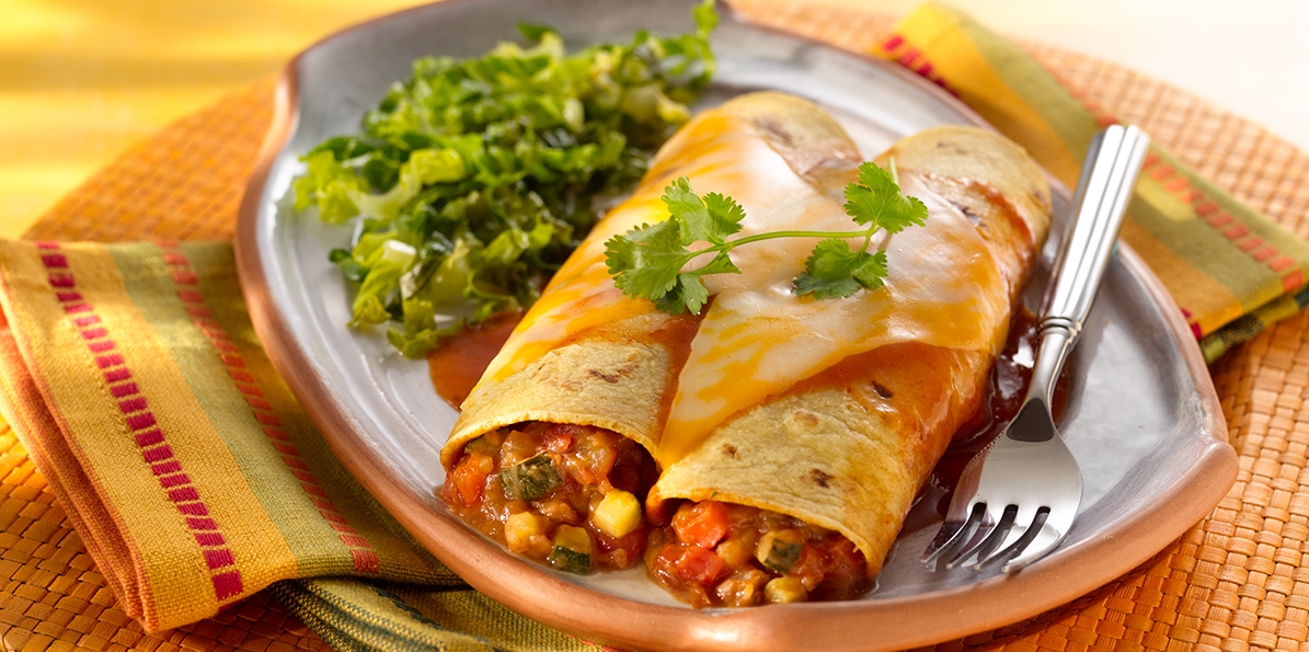 Vegetable, Bean & Cheese Enchiladas Sargento