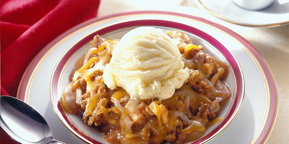 Apple Cheddar Crisp Recipe Sargento® Shredded Double Cheddar Cheese