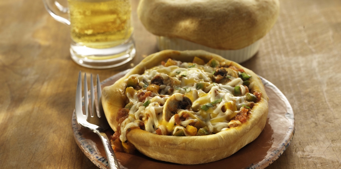 Cheese & Vegetable Pizza Pot Pies Sargento