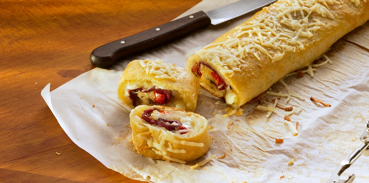 Italian Beef Stromboli Sargento® Shredded 6 Cheese Italian
