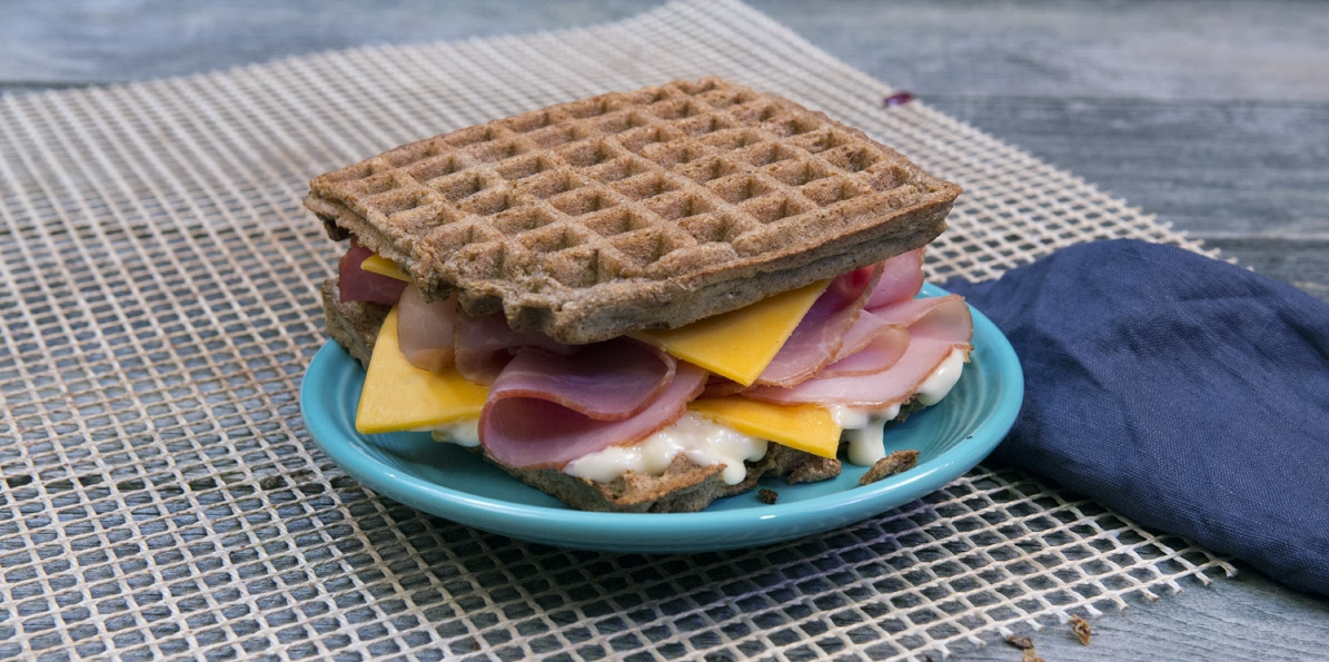 Ham & Cheese Waffle Sandwich Sargento