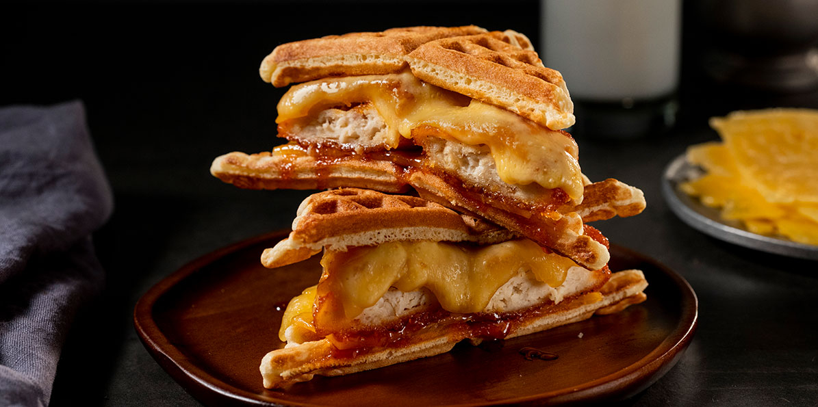 Chicken and Waffle Breakfast Sandwich Sargento