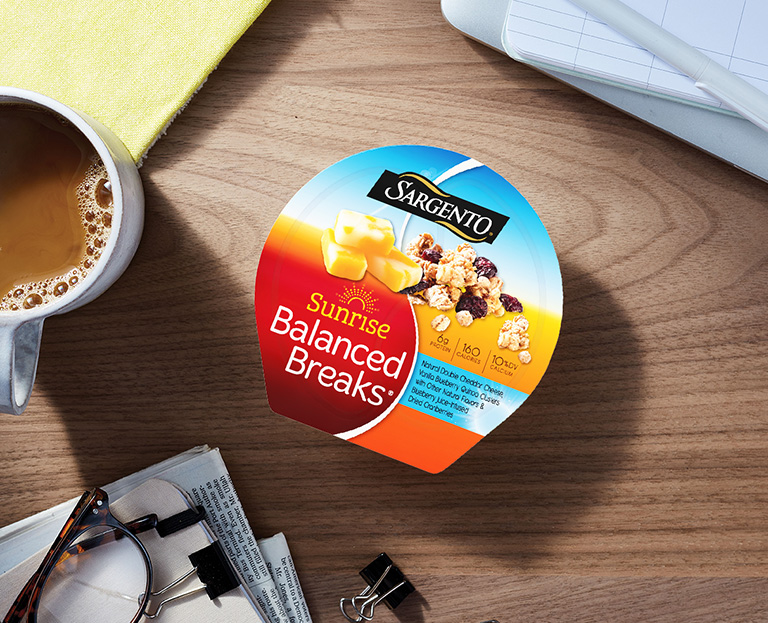 For all you start the day off right snackers, there's Sunrise Balanced Breaks®